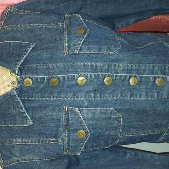 Dash By Kardashian Jean Jacket!! See pics! Small stain on inside. - Picture 2 of 7
